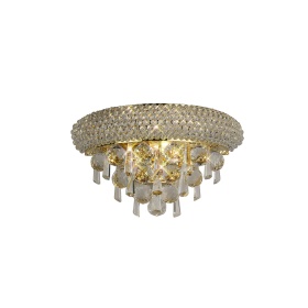 IL32100  Alexandra Crystal Wall Lamp 2 Light Gold